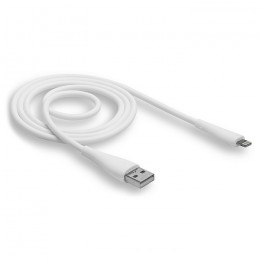 Кабель USB "WALKER" C305 для Apple (2.1A), белый