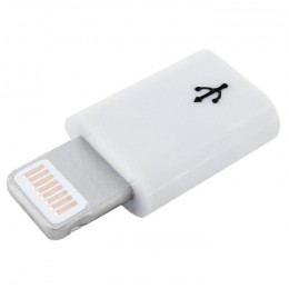 Адаптер WALKER переходник IP -- micro USB №1 пластиковый