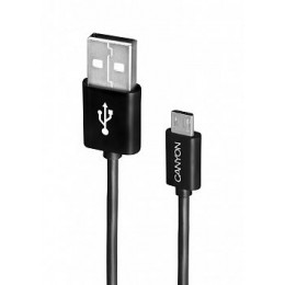 Кабель USB "CANYON" CNE-USBM1B для Micro USB (1А), черный