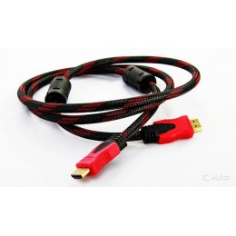 Кабель High speed HDMI (m)-HDMI (m) 1.5м ПВХ ver.2.0 красный в пакете (1/200)