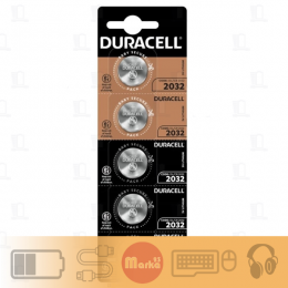 Батарейка Duracell CR2032 BL5 Lithium 3V CN (5/20/200/28000)