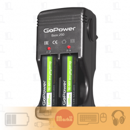 З/У для аккумуляторов GoPower Basic 250 Ni-MH/Ni-Cd 4 слота (1/20/40)